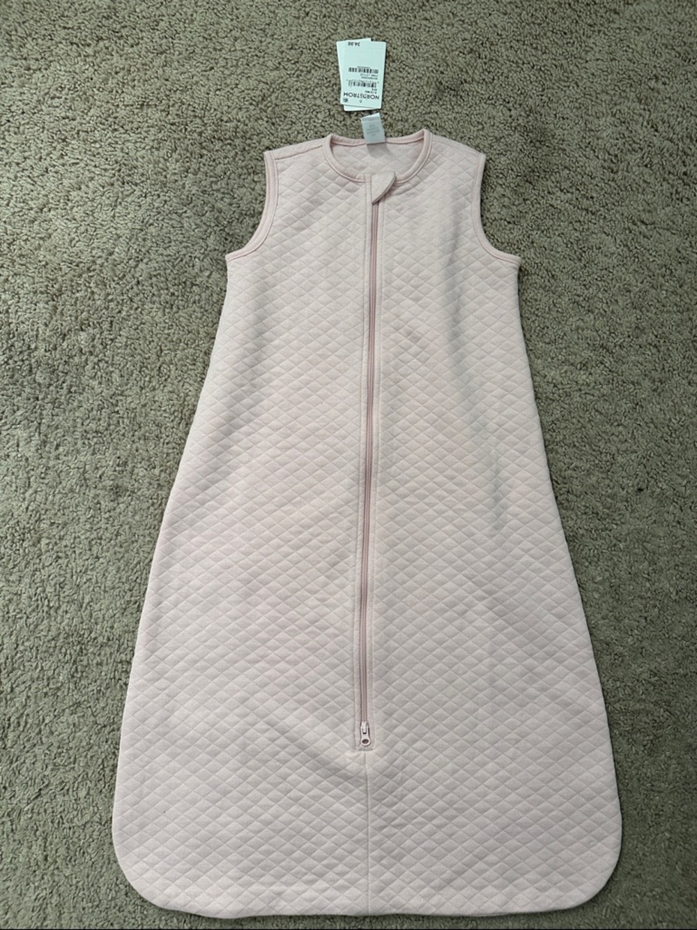 Nordstrom Quilted Light Pink Sleep Sack1.0 TOG 0-12months